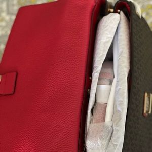 MICHAEL Michael Kors Bristol Medium Top-Handle Logo Leather Satchel